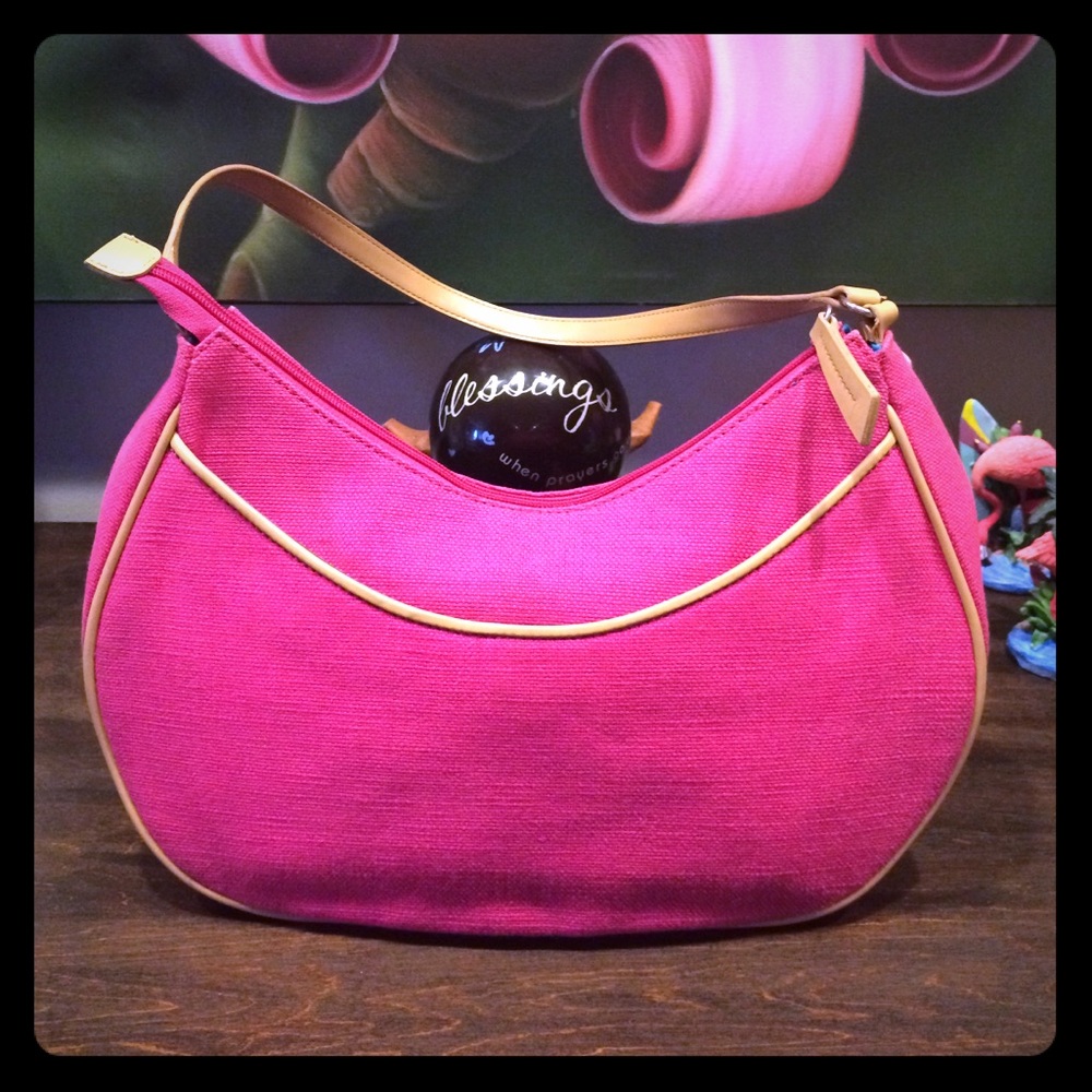Etienne Aigner Pink Canvas purse